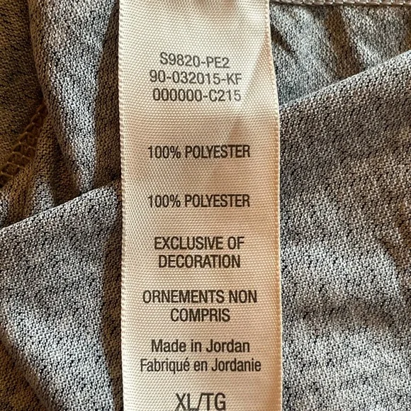 {CHAMPION} Black & Gray Pattern Loose Fit Athletic Top - Picture 10 of 10